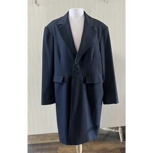 Wah Maker Frontier Western Poly Wool Blend Frock Long Coat Mens 44 Cowboy